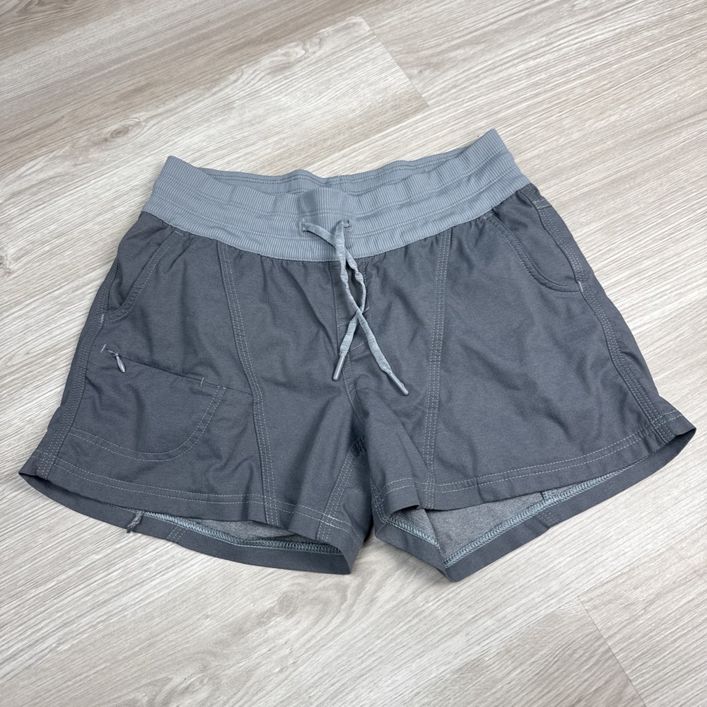 The North Face Womens Altertude Gray Small Shorts Drawstring Running Hiking Gym